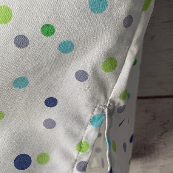 Vintage Studio Works Polka Dot Button Up Shirt Short Sleeve Size Medium - Picture 11 of 15